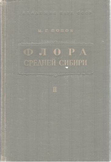  Flora Srednei Sibiri (Flora of Central Siberia). Vol. 2. 1959. 104 pls. (= line drawings). 359 p. gr8vo. Hardcover. - Russian. with Latin nomenclature and Latin species index.