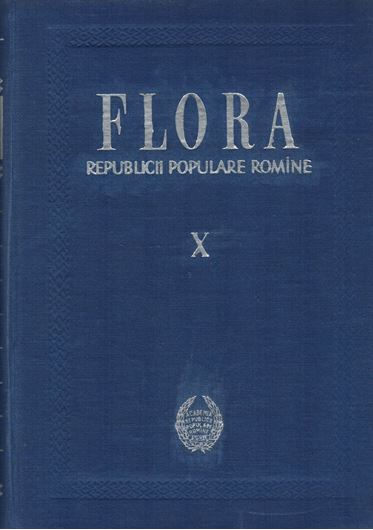 Volume 010: Compositae. 1965. 146 plates (= line drawings). 750 p. gr8vo. Hardcover. - In Romanian, with Latin nomenclature and Latin species index.