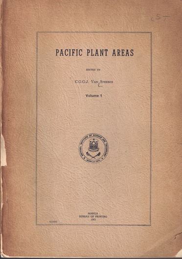 Pacific Plant Areas. Vol.1. 1963. (Monographs of the National Institute of Science and Technology,8).  297 p .gr8vo. Paper bd.