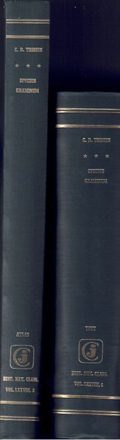 Species graminum iconibus et descriptionibus illustravit. 2 volumes /text and plates).Petersburg 1828-1836.(Reprint 1970). 360 plates. 680 p. Cloth. (ISBN 3-7682-0669-6)
