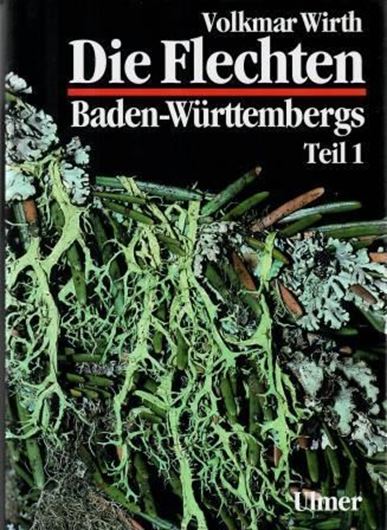 Die Flechten Baden-Württembergs. Verbreitungsatlas. 2te rev. Aufl. 2 Bände. 1995. 550 Farbphotographien. 55 schwarz-weiss Photographien. 996 Verbreitungskarten. 1006 S. gr8vo. Leinen.