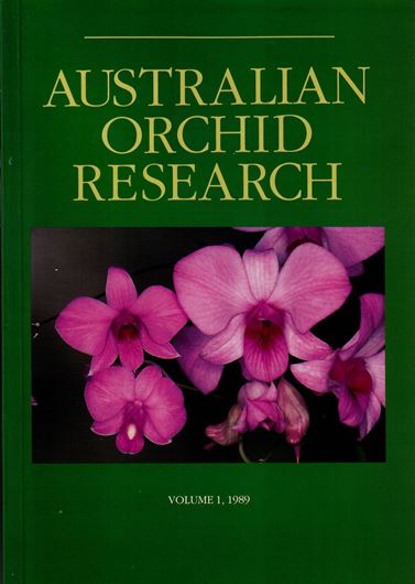 Catalogue of Australian Orchidaceae. 1989.(Austra- lian Orchid Research, vol. 1). 6 figs. (line-drawings). 1 map. 160 p. gr8vo. Paper bd.