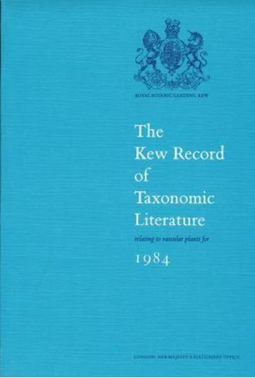 Volume 14 (for 1984).1989.XV,367 p. 4to.Paper bd.