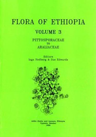 Flora of Ethiopia. Volume 003. 1989. Many line-drawings. LXXI, 659 p. 4to. Paper bd.