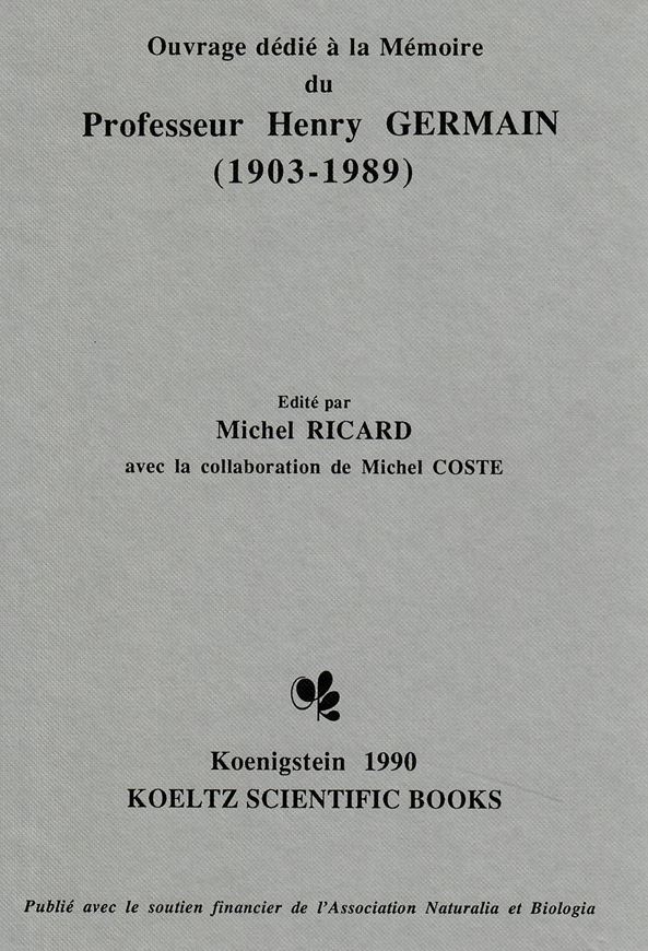 Ouvrage dedie à la Mémoire du Professeur Henry GERMAIN (1903-1989). Avec la collaboration de Michel Coste. 1990. Beaucoup de planches. 265 p. gr8vo. (ISBN 978-3-87429-322-8).