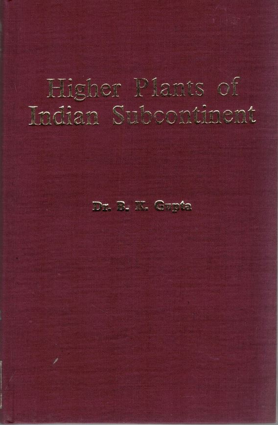 Higher Plants of Indian Subcontinent. Vol. 1 (Indian Journal of Forestry Additional Series IV). 1990. tabs. figs. VII,287 p. gr8vo. Cloth.