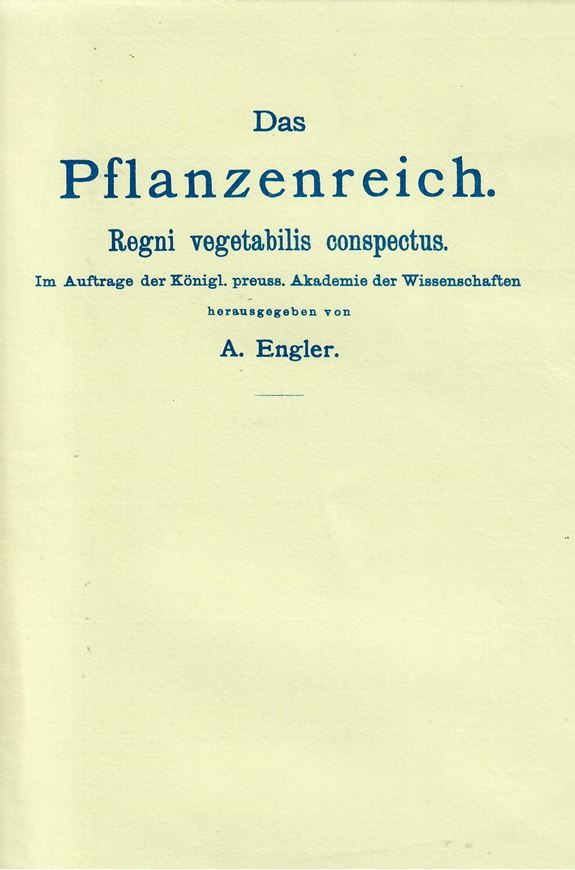 Begr. von A. Engler, fortgefuehrt von L.Diels. Heft 036: Macfarlane, J.P.: Nepenthaceae.1908. (Reprint 1991). 92 p. 95 figs. Paper bd. (ISBN 978-3-7682-2036-1)