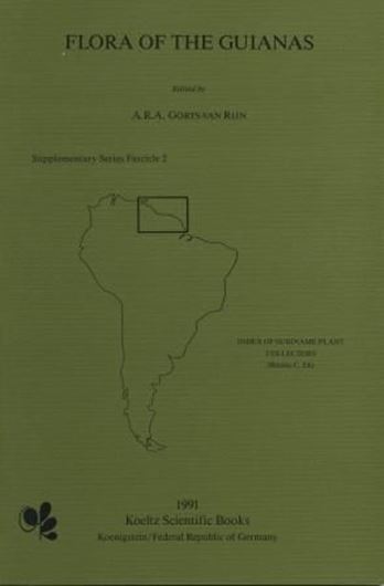 Supplementary Series. Fascicle 002: Ek,Renske C.: Index of Suriname Plant Collectors. 1991. 11 photogr. 97 p. gr8vo. Paper bd.  (ISBN 978-3-87429-333-4)