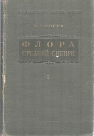  Flora Srednej Sibiri (Flora of Central Siberia).2 volumes. 1957-1959. 104 plates (= line-drawings).918 p. gr8vo.Cloth.-In Russian. 