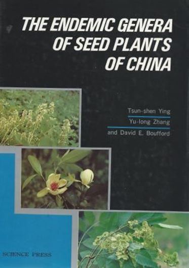 The Endemic Genera of Seed Plants of China. 1993.Illustrated(dot-maps, line-drawings, sem-photographs). VII,824 p.4to.Hardcover.-In English. 