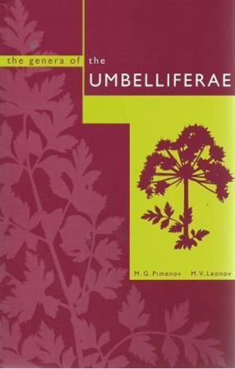 The Genera of the Umbelliferae; a nomenclator. 1993. 1 portrait.  156 p. gr8vo. Paper bd.
