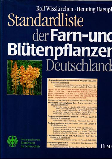 Standardliste der Farn- und Blütenpflanzen Deutschlands mit Chromosomenatlas von Focke Albers. 1998.  765 S. 4to. Hardcover.