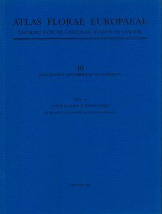  Distribution of vascular plants in Europe. Volume 10: Cruciferae (Sisymbrum to Aubrieta). 1994. 224 p. 4to. Paper bd.