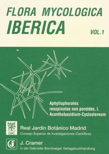  Volume 01: Telleria M.Teresa and Ireneia Melo: Aphyllophorales resupinatae non poroides, I: Acanthobasidium - Cysto- setreum.1995.68 figs.(line-drawings). 222 p.4to.Paper bd.-Bilingual (Spanish/English).