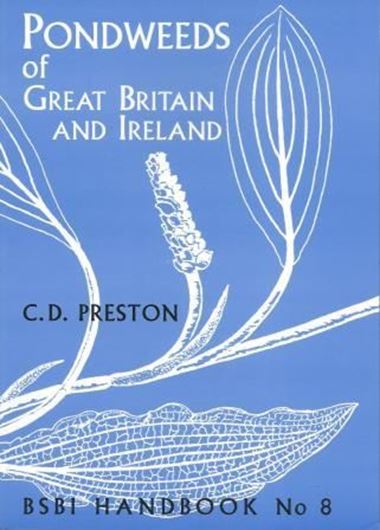 Pondweeds of Great Britain and Ireland. Illustrated by L.T.Ellis, with additional drawings by Megan Dowlen, Karin Dracoulis, G.Lyall and Margaret Tebbs.1995. (B.S.B.I.Handbook,8). 50 full-page line drawings with 1 corresponding full-page distribution map. Some other figures.350 p.8vo.Paper bd.