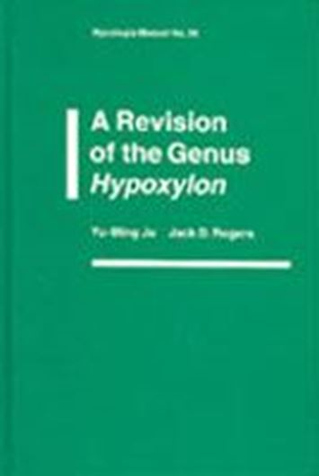 A Revision of the Genus Hypoxylon. 1996. (Mycologia Memoir, 20). 11 halftones. 22 black and white figs. 11 line- drawings. 3 tabs. 382 p. gr8vo. Hardcover.
