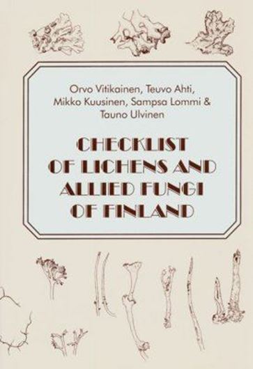 Checklist of Fungi and Allied Fungi of Finland. 1997. (Norrlinia, 6). 122 p. gr8vo. Paper bd.