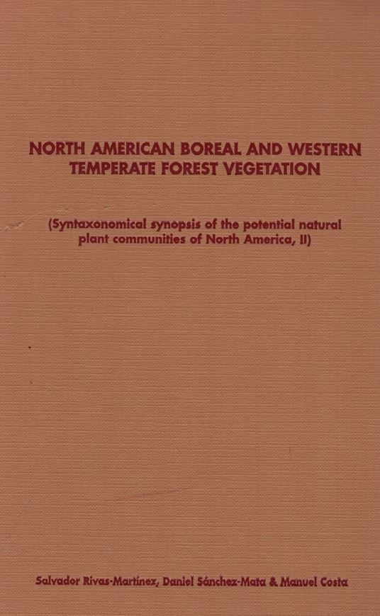 North American Boreal and Western Temperate Forest Vegetation (Syn- taxonomical synopsis of the potential natural plant communities of North America,II). 1999. (Itinera Geobotanica, 12). 1 col. fldg. map. (=Biogeographic Map of North America). 1 foldg. tab. 311 p. gr8vo. Hardcover.