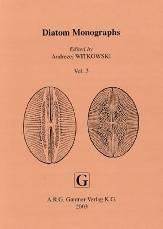 Edited by Andrzej Witkowski. Volume 03: Henderson, Margaret V. and Charles W. Reimer: Bibliography on the Fine Structure of Diatom Frustules (Bacillariophyceae), II & Deletions, Addenda and Corrigenda for Bibliography I. 2003. 372 p. gr8vo. Hardcover.  (ISBN 978-3-904144-98-8)