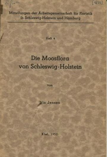 Die Moosflora von Schleswig - Holstein. 1952. (Mitteilungen der Arbeitsgemeinschaft für Floristik in Schleswig - Holstein und Hamburg, 4). II, 240 S. Broschiert.