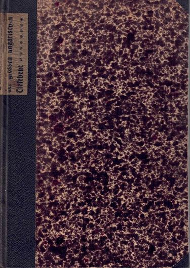 Die Pusztenflora der grossen ungarischen Tiefebene. 1899. 33 Fig. 1 kol. Tafel. 146 S. gr8vo. Hardcover.
