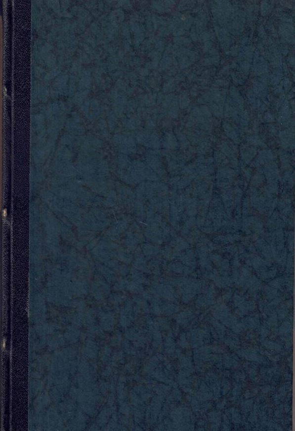 L'Origine et le Developpement des Flores dans le Massif Central de France. 1923. illus. 279 p. gr8vo. Paper bd.-