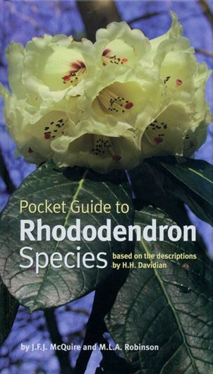  Pocket Guide to Rhododendron Species - based on the descriptons of H. H. Davidian. 2009. Approx. 700 col. photographs. X, 692 p. gr8vo. Hardcover.