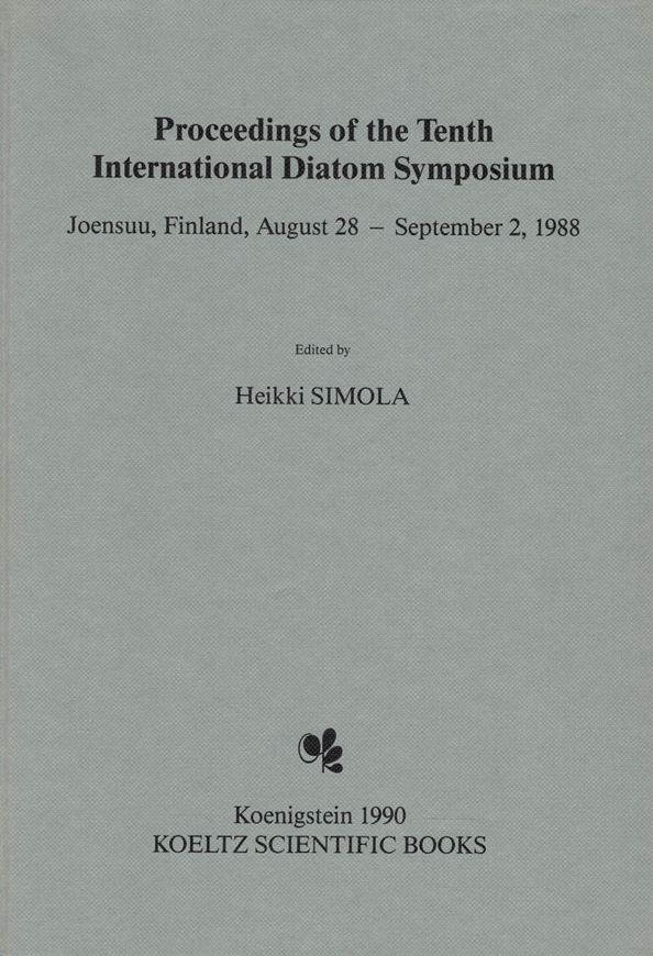 Proceedings of the 10th International Diatom Sym- posium, Joensuu, Finland, August 28 - September 2, 1988. 1991. numerous plates & figures. V, 592 p. gr8vo. Hardcover.