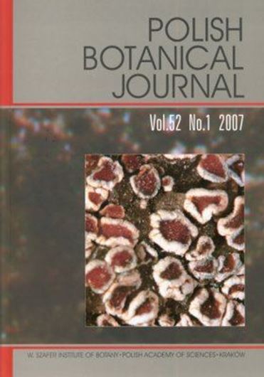 A revision of the Lecanora dispersa in North America. 2007. (Polish Botanical Jl., 52:1). illus. 79 p. gr8vo. Paper bd.