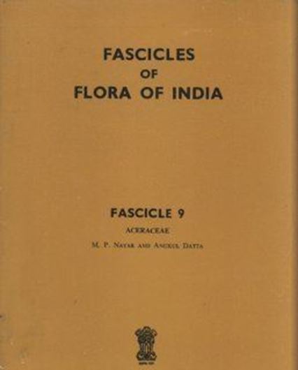  Fascicles. Fasc.009: Aceraceae: Genus Acer. 1982. gr8vo. Paper bd.