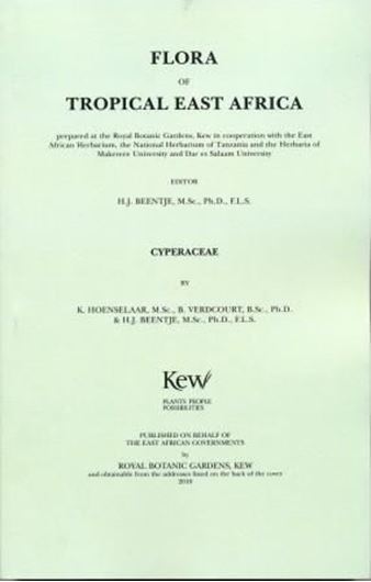  Cyperaceae by K. Hoenselaar, B. Verd- court and H. J. Beentje. 2010. illus. 470 p. gr8vo. Paper bd. 