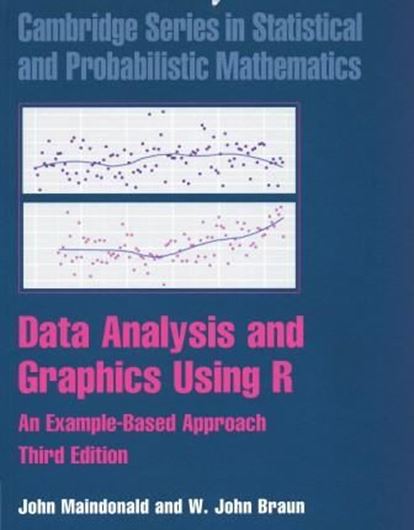 Data Analysis and Graphics Using R. An Example Approach. 3rd ed. 2010. (Cambridge Series in Statistical and Probabilistic Mathematics, 10). figs. tabs, XXVI, 525 p. gr8vo. Hardcover.