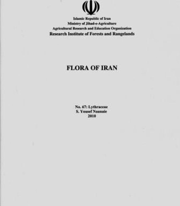 Fasc. 067: Lytraceae. 2010. illus. 33 p. gr8vo. Paper bd. - In Farsi, with Latin nomenclature.