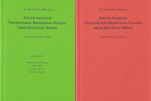 South African Traditional Medicinal Plants from KwaZulu - Natal. 2 vols. illus. 239 p. plus illus. Paper bd. 8vo. - In box. 