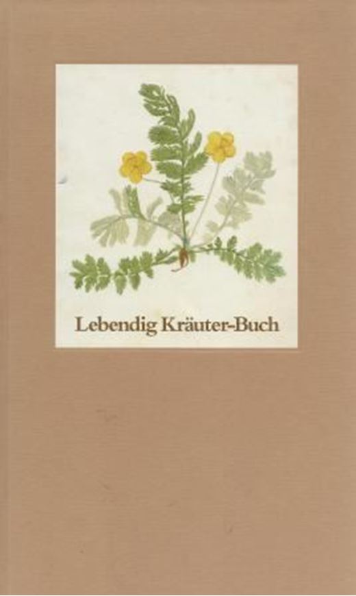  Botanica in Originali Pharmaceutica. Das ist: Lebending Officinal Kräuter - Buch... Erfurt 1733. Faksimile 1996, mit ausführlicher Einführung von Ilsabe Schalldach.Ca. 78 nicht numerierte Tafeln. 96 S. 4to. Kartonniert.