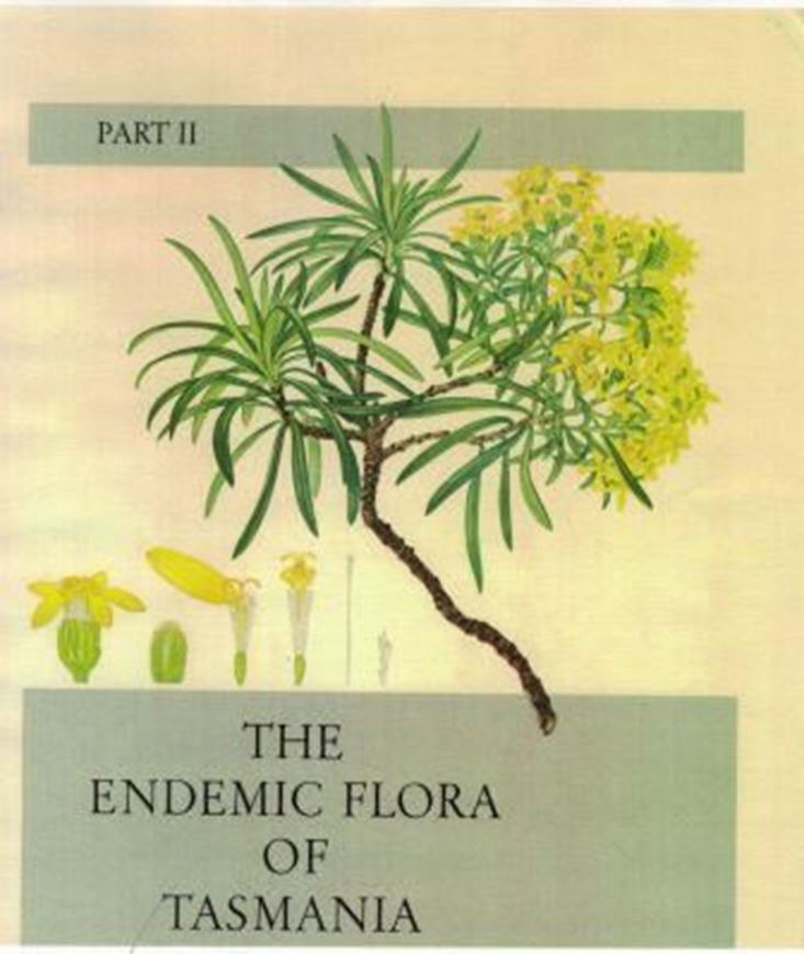 The Endemic Flora of Tasmania. With paintings by Margaret Stones. Volume 2. 1967. 40 col. pls. 145 p. Hardcover. - 30 x 41 cm.