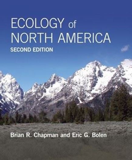  Ecology of North America. 2nd ed. 2015. illus. 352 p. gr8vo. Hardcover.