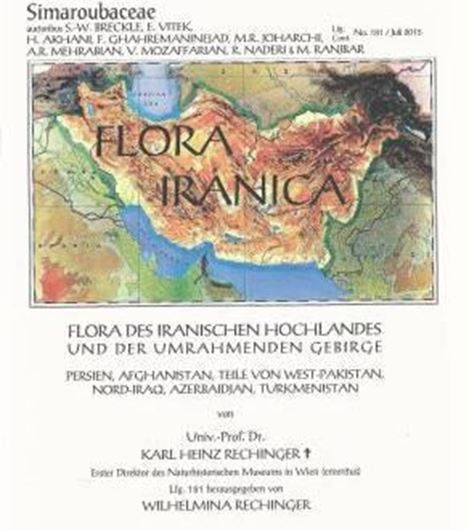 Flora Iranica.Lfg.179: Breckle, S.-W., E. Vitek, H. Akhani, F. Gharemaninejad, M. R. Joharchi, A. R. Mehrabian, V. Mozaffarian, R. Naderi and M. Rnjbar: Simourabaceae. 2015. illus. 15 S. gr8vo. Broschiert.