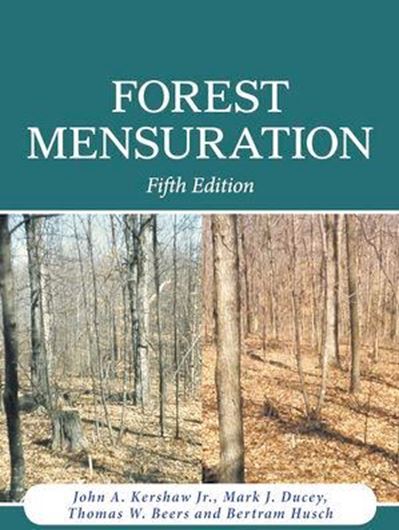  Forest Mensuration. 5th rev. ed. 2017. illus. XV, 613 p. gr8o. Hardcover.