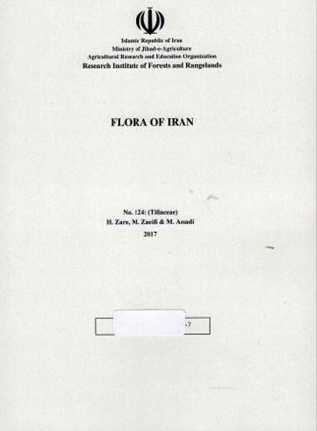 Fasc. 124: Tiliaceae. 2017. illus. 37 p. gr8vo. - In Farsi, with Latin nomenclature.