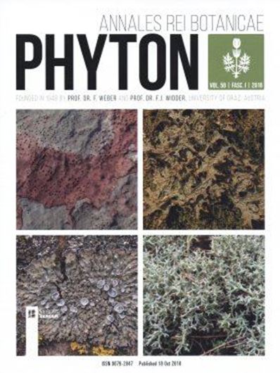The lichens of Croatia. 2018. (Phyton, vol. 58, 1). 102 p. gr8vo. Paper bd.