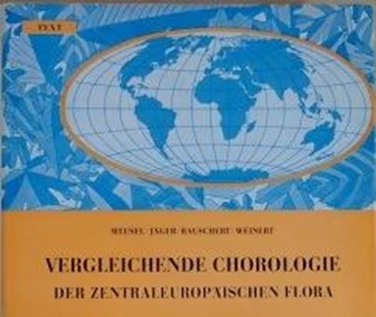 Vergleichende Chorologie der Zentraleuropäischen Flora. Band 2 (in 2 Teilbänden (Text & Karten)). ca. 648 Karten. 471 Seiten & 162 Seiten. 4to. Gebunden.