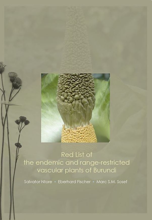 Red list of endemic and range - restricted vascular plants of Burundi. 2018. (Scripta botanica belgica. Miscellaneous documentation, 58). col. photographs and dot maps. 215 p. Paper bd.