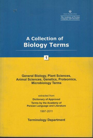 Volume 1: General Biology, Plant Sciences, Animal Sciences, Genetics, Proteomics, Microbiology Terms. 2011. 374 p. Paper bd.