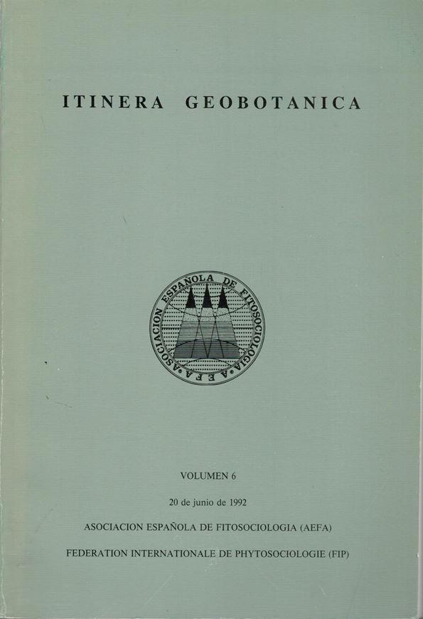 Datos sobre el paisaje vegetal de Mallorca e Ibiza. 2992. (Itinera Geobotanica, 6 ) 245 p. Paper bd.