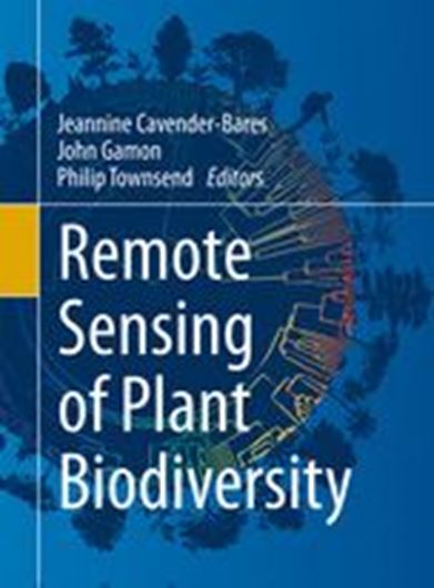 Remote Sensing of Plant Biodiversity. 2020. 122 (102 col.) figs. XXII, 581 p. gr8vo. Hardcovwer.
