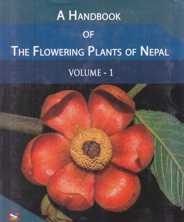 A handbook of the flowering plants of Nepal. 2 volumes. 2017 - 2019. 152 col. pls.  1183 p. gr8vo. Hardcover.