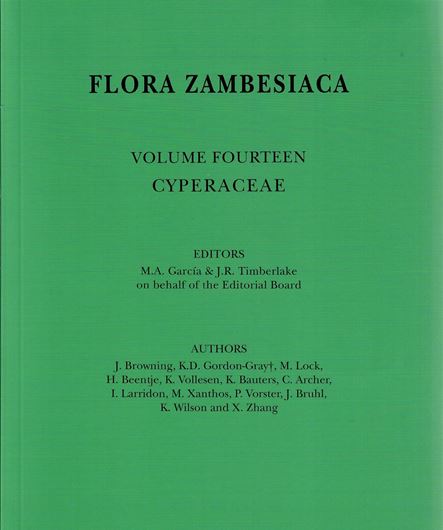 Vol. 14: Cyperaceae. 2020. 76 b/w figs. 3 col. pls. 458 p. gr8vo. Paper bd.