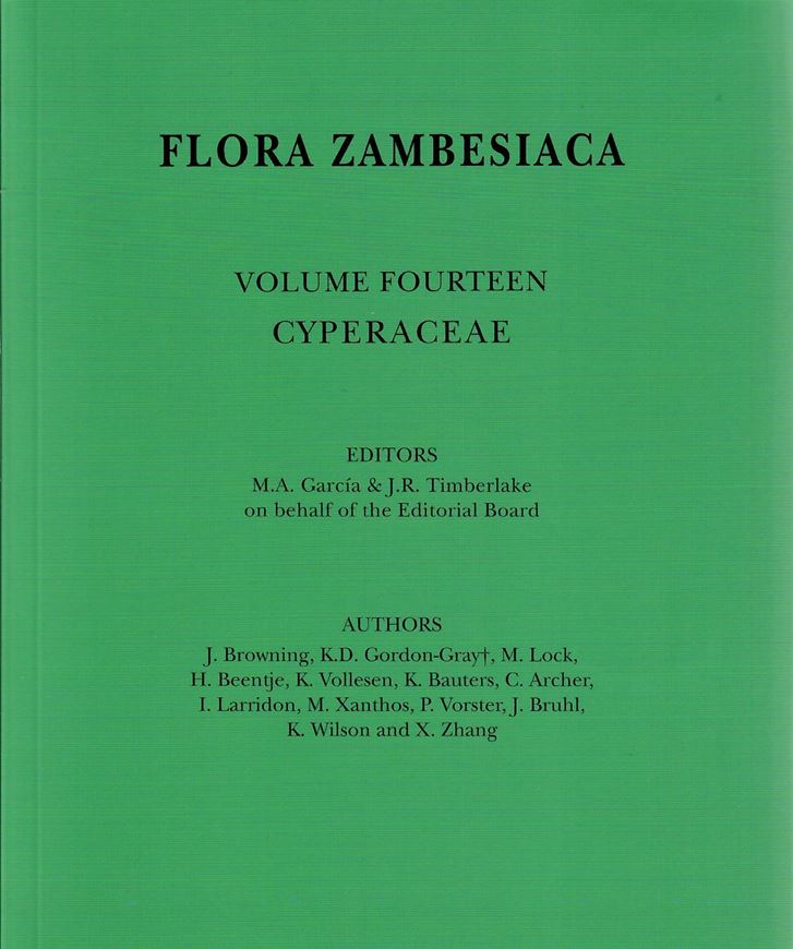 Vol. 14: Cyperaceae. 2020. 76 b/w figs. 3 col. pls. 458 p. gr8vo. Paper bd.