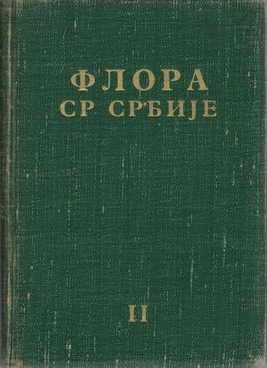 Volume 2. 1970. 58 plates (=line drawings). X, 294 p. gr8vo. Cloth. - In Serbian, with Latin nomenclature.